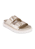 Mia Gen Double Buckle Sandal Gold