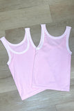 Vintage Reversible Tank Sherbert Pink