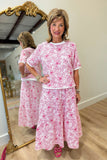 Joh Jerome Cotton Print Top Pink