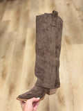 Pamela Tall Western Boot Coffee