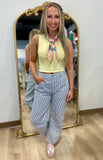 Barrel Pin Stripe Pants