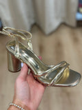 Eagle Strappy Heel Gold