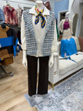 Multiples Wire Collar Shirt Winter White