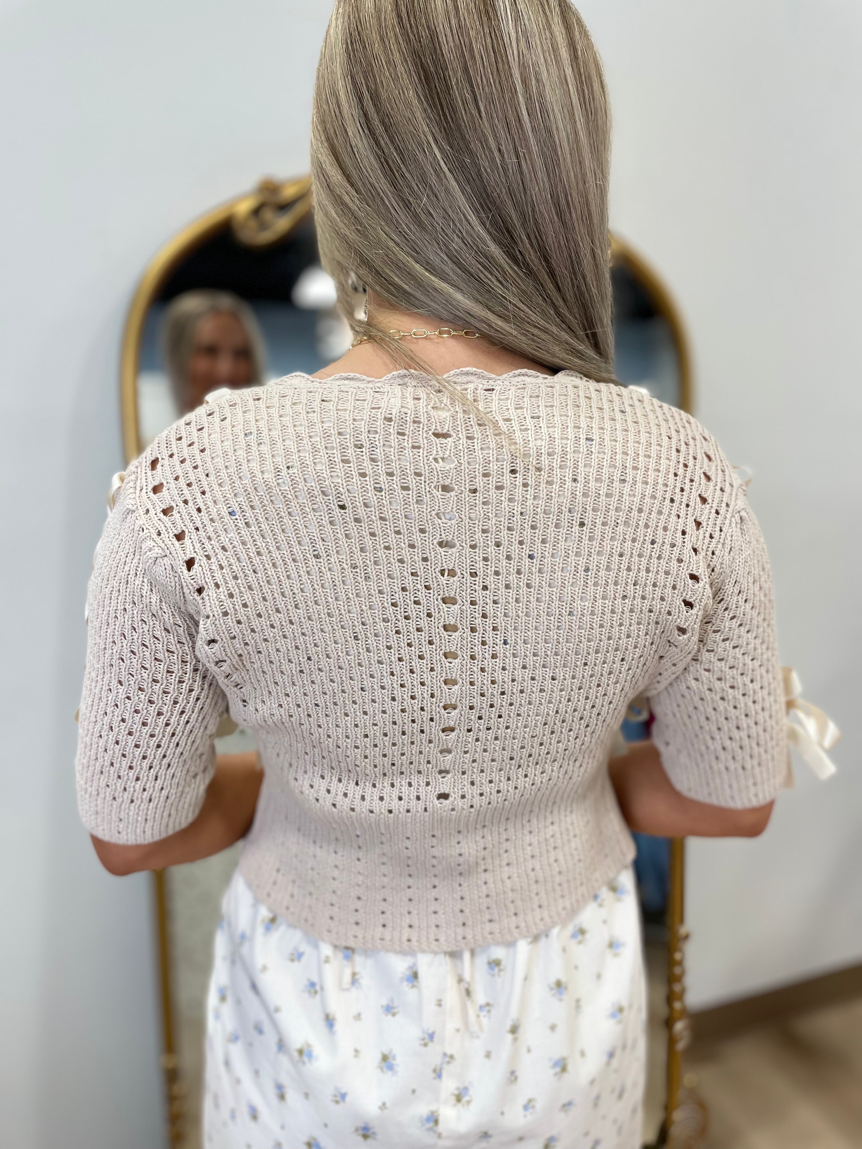 Cuteness Overload Sweater Ecru