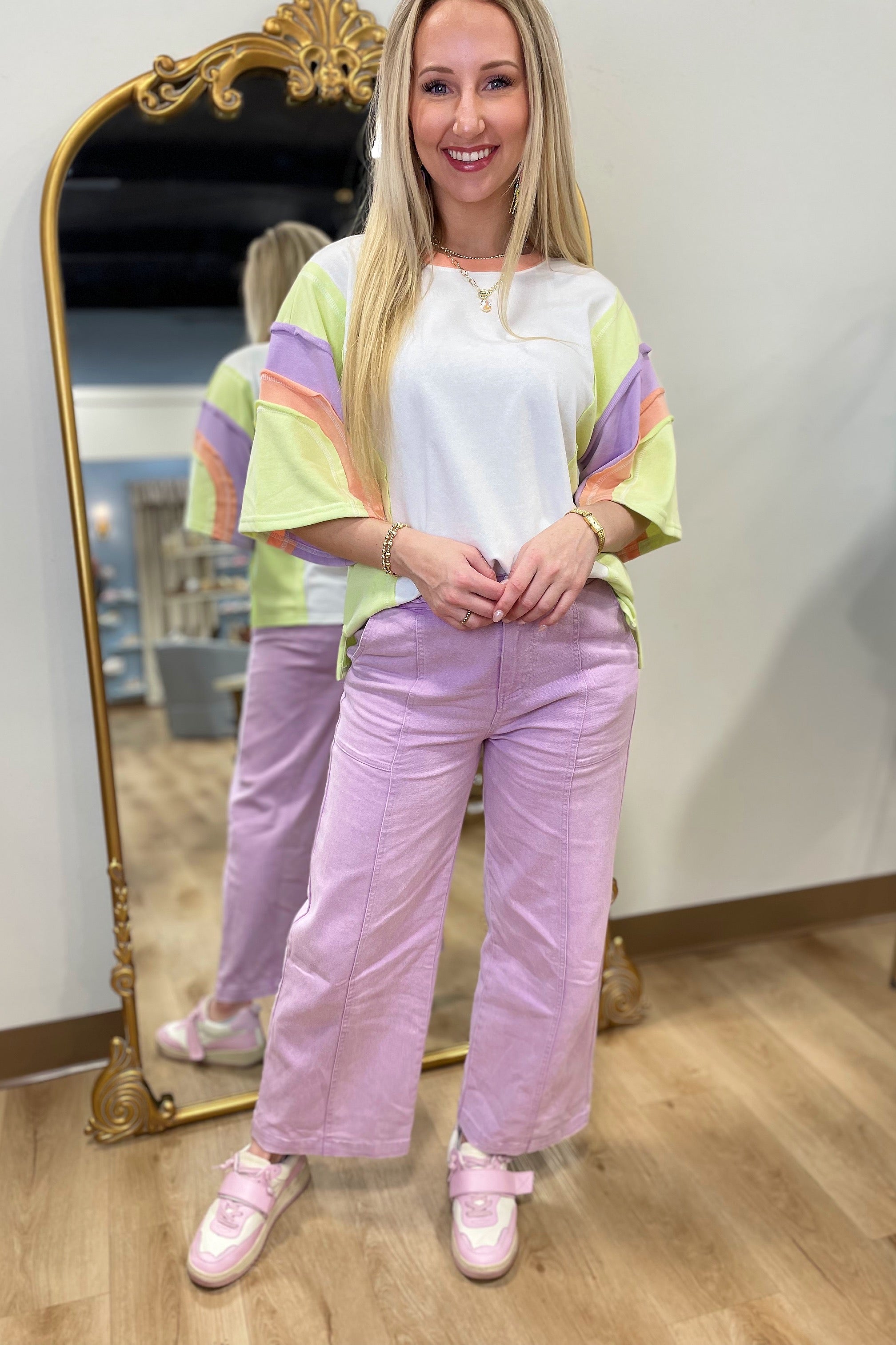 Twist and Turn Braided Pant Lavender