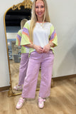 Twist and Turn Braided Pant Lavender