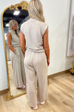 Easy Day 2 Piece Pant Set Light Taupe