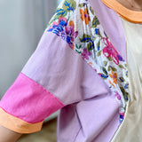 Karla Color Block Tee Lilac
