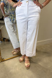 Charlie B Cropped Pant White