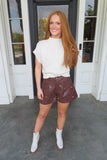 Harvest Time Mock Neck SS Sweater Top Ivory