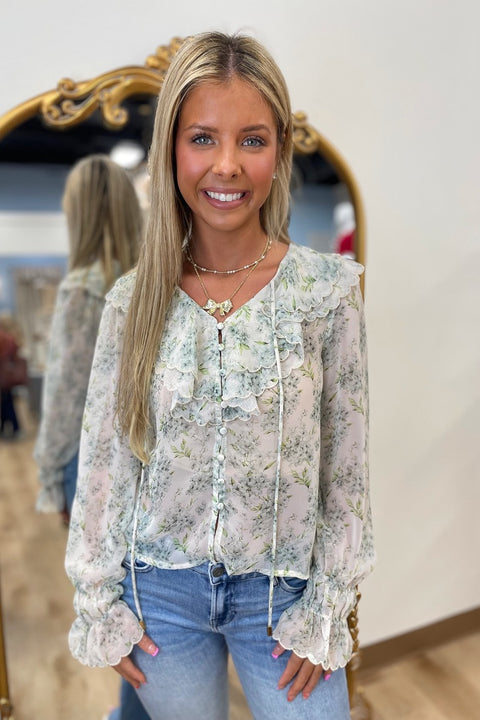 Romantic Weekend Sheer Blouse