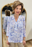 Charlie B Printed Cotton Gauze Blouse Jungle