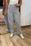 Fast and Free Barrel Jeans Leopard