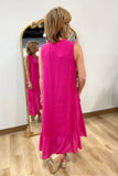 Tempo Paris Flora Dress Fuchsia