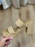 Matisse Gem Platform Sandal Tan