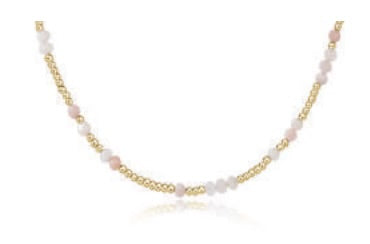 E Newton 15" Choker Hope Unwritten Gemstone Pink Opal