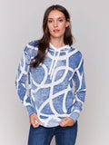 Charlie V Cotton Hoodie Denim