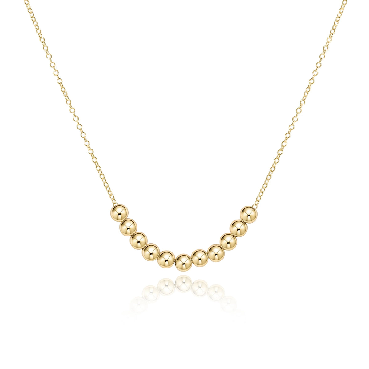E Newton 16" Necklace Gold Classic Beaded Bliss 2.5mm Gold