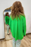 Multiples Open Front Cardigan Green