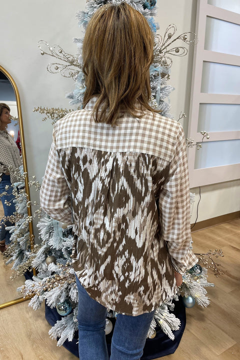 Multiples Button Front Shirt Multi