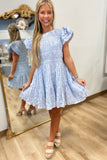 Sweet Charm Dress Blue