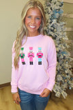 Shiraleah Nutcracker Sweatshirts Pink