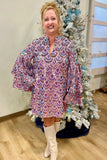 Buddy Love Feeling Sparkly Mini Dress Pink
