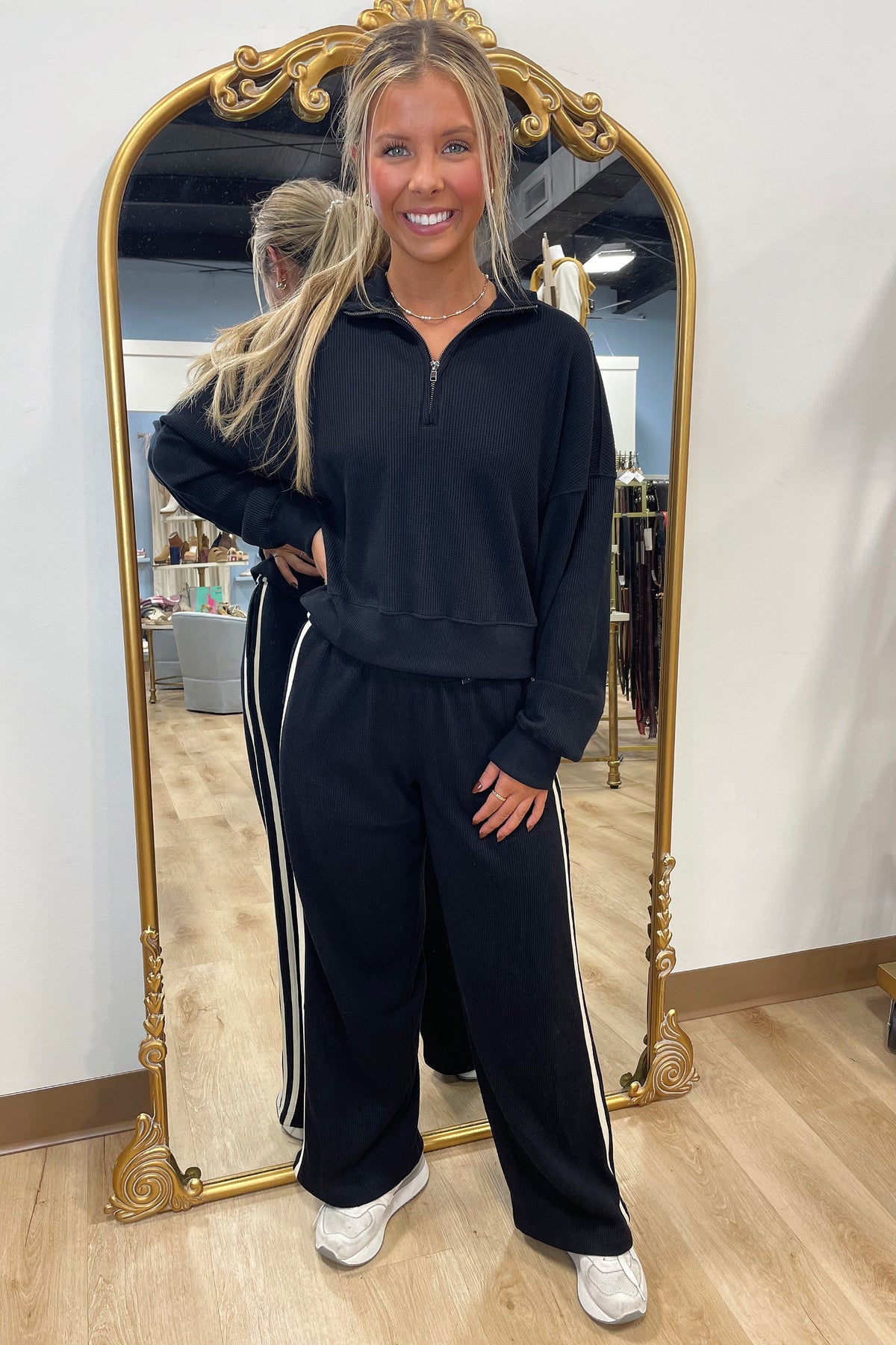 RD Style Mailyn 2 Piece Pant Set Black