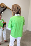 Apple Green Short Sleeve Blouse