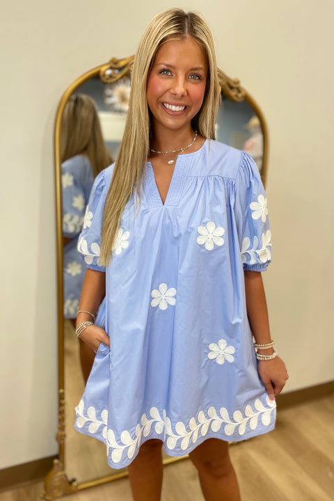 Springtime Stitch Embroidered Dress