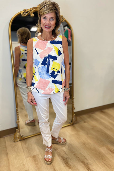 Charlie B Sleeveless top Abstract
