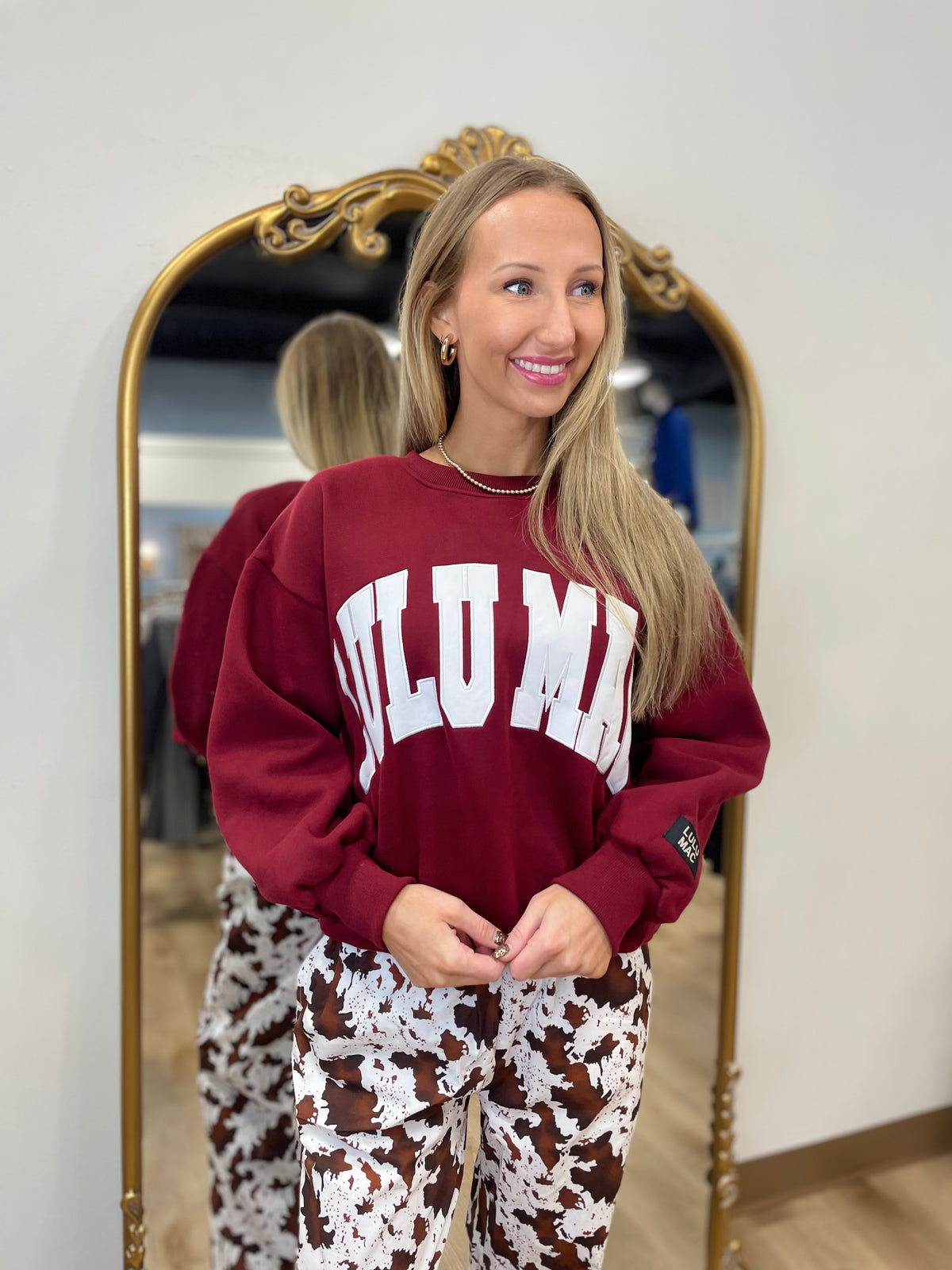 Lulu Mac Maroon Sweatshirt