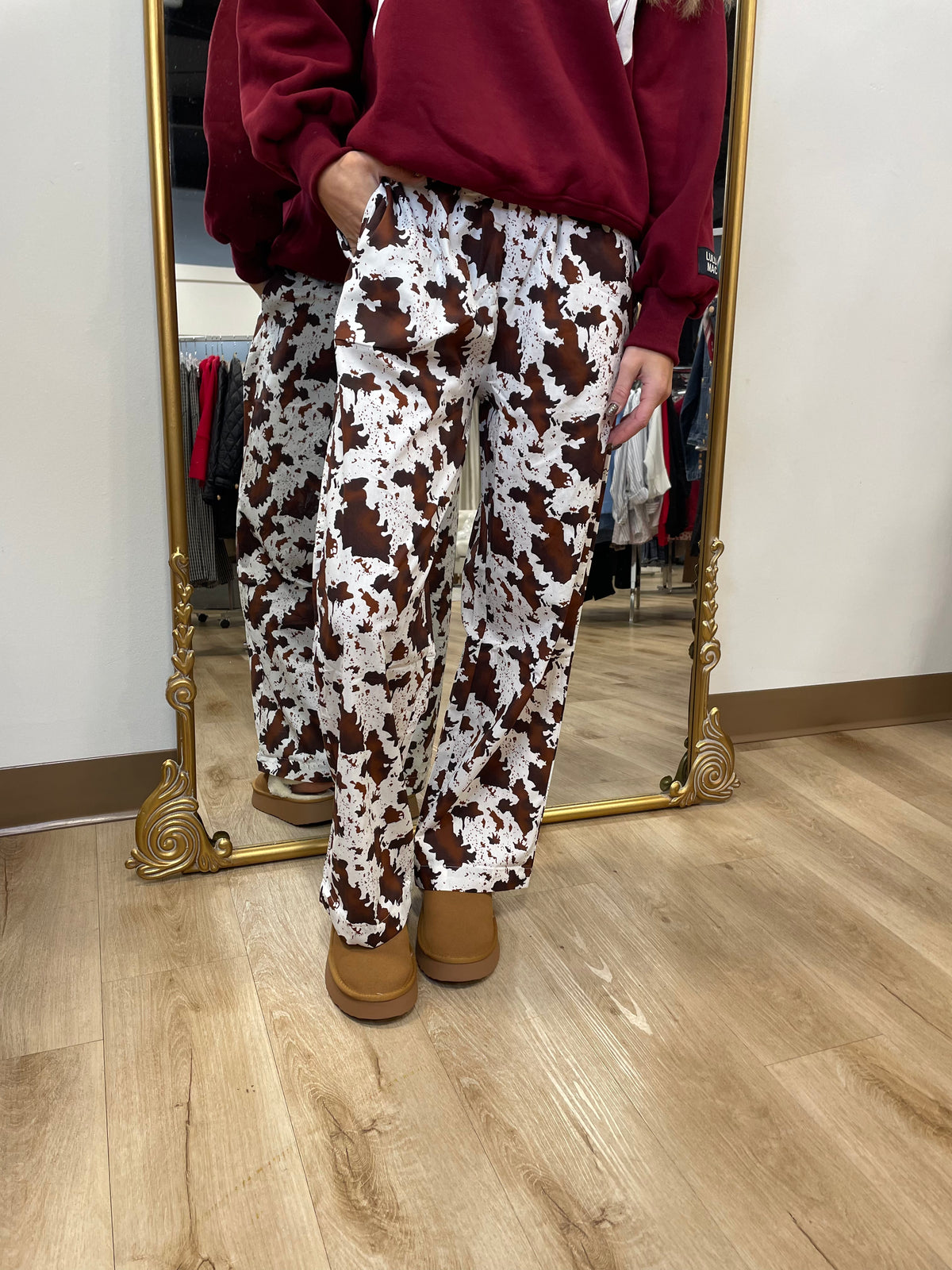 Lulu Mac Cow Print Pants