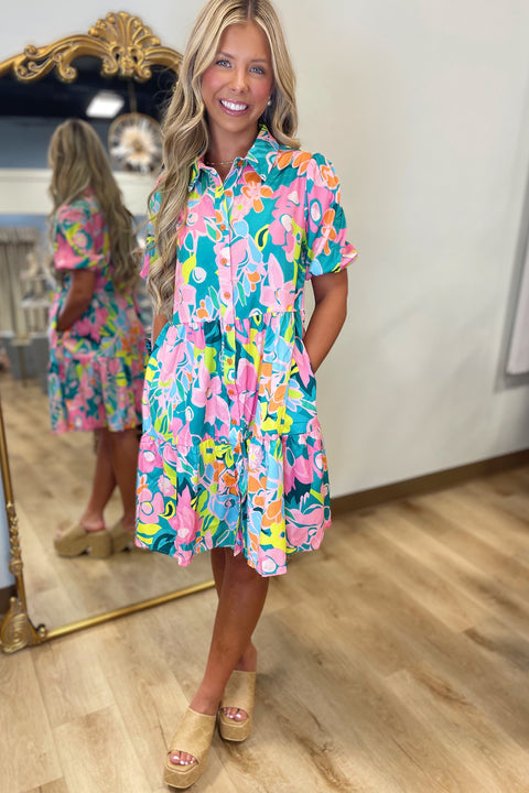 Forever Floral Dress Multi