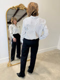 Cambridge Stripe Blouse Cream/Black