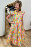 Sunny Sorbet Tiered Dress