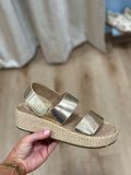 Corkys Heatwave Platform Sandal Gold