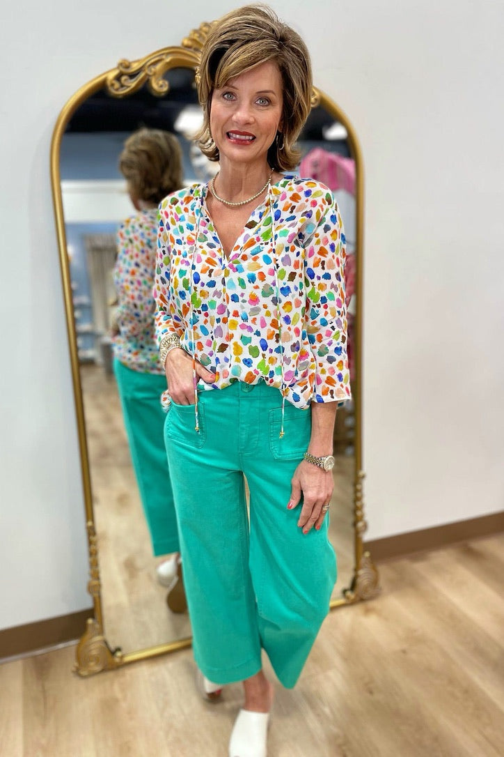 Renuar Woven Pant Jade