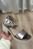 Naked Feet Iconoclast Double Strap Sandal Gunmetal