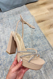 Canila Platform Heel Nude