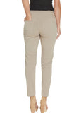 Multiples Wide Band Ankle Pant Stone