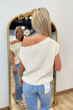 Sidney Slub One Shoulder Sweater Ivory