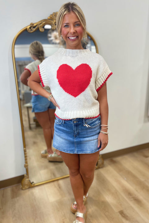 Stolen Heart Sleeveless Knit Top