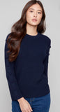 Charlie Button Detail Sweater Navy