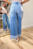 Hidden Nori Cuffed Wide Leg Jean Medium