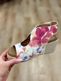 Corkys Frisky Floral Wedge