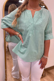 Pinstripe Perfection Top Green