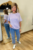 Casual Friday Rib Top Lavender