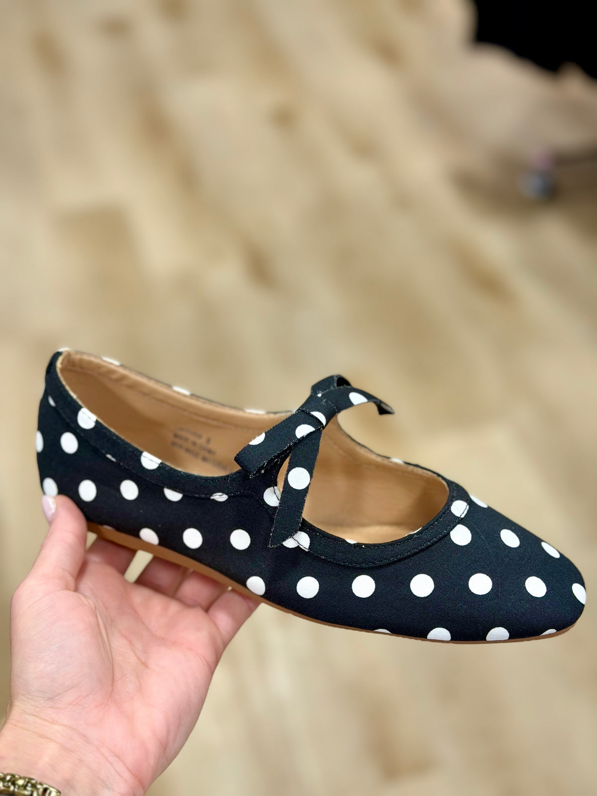 Corkys Layover Black/White Polka Dots