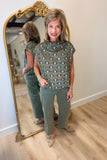 Charlie B Twill Pant Olive